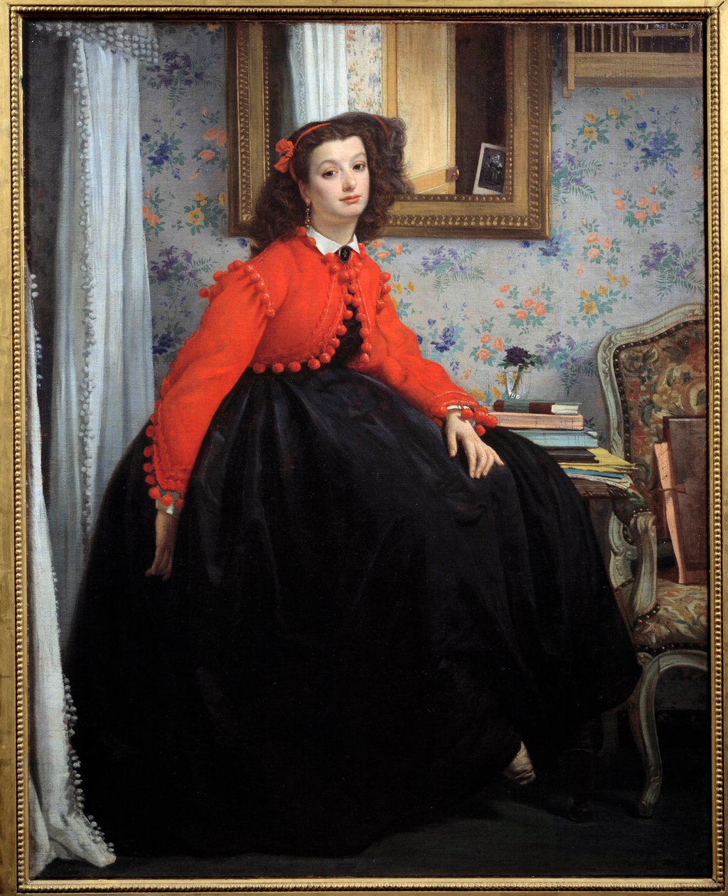 Portrait of Mademoiselle L. L., or Young Girl in Red Jacket. 1864. Paris, Musee d