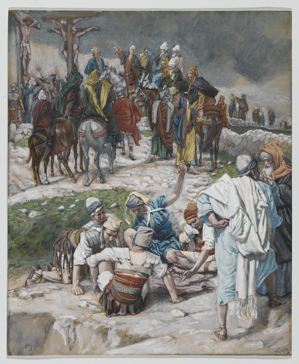 The Garments Divided by Cast Lots, illustration from The Life of Our Lord Jesus Christ by James Jacques Joseph Tissot