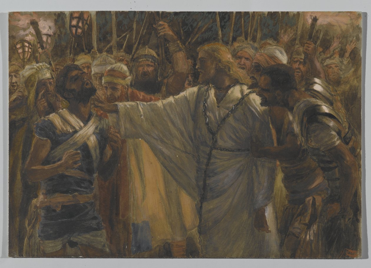 The Healing of Malchus, illustration from The Life of Our Lord Jesus Christ by James Jacques Joseph Tissot