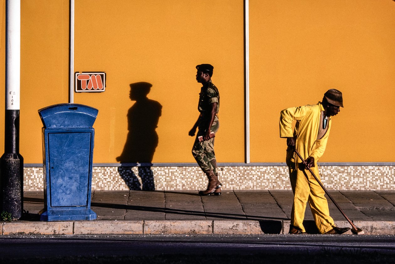 South African Men on a Street and Sidewalk in Pretoria, South Africa by James L Stanfield