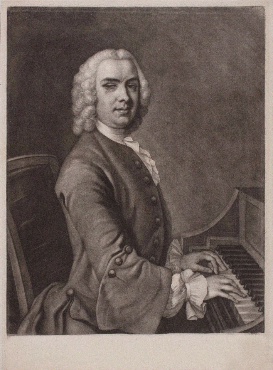 Portrait of the Organist and Composer John Stanley 1712-1786 by James MacArdell