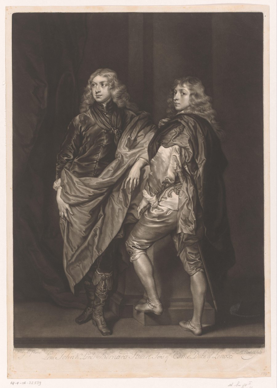 Portrait of John and Bernard Stuart by James McArdell