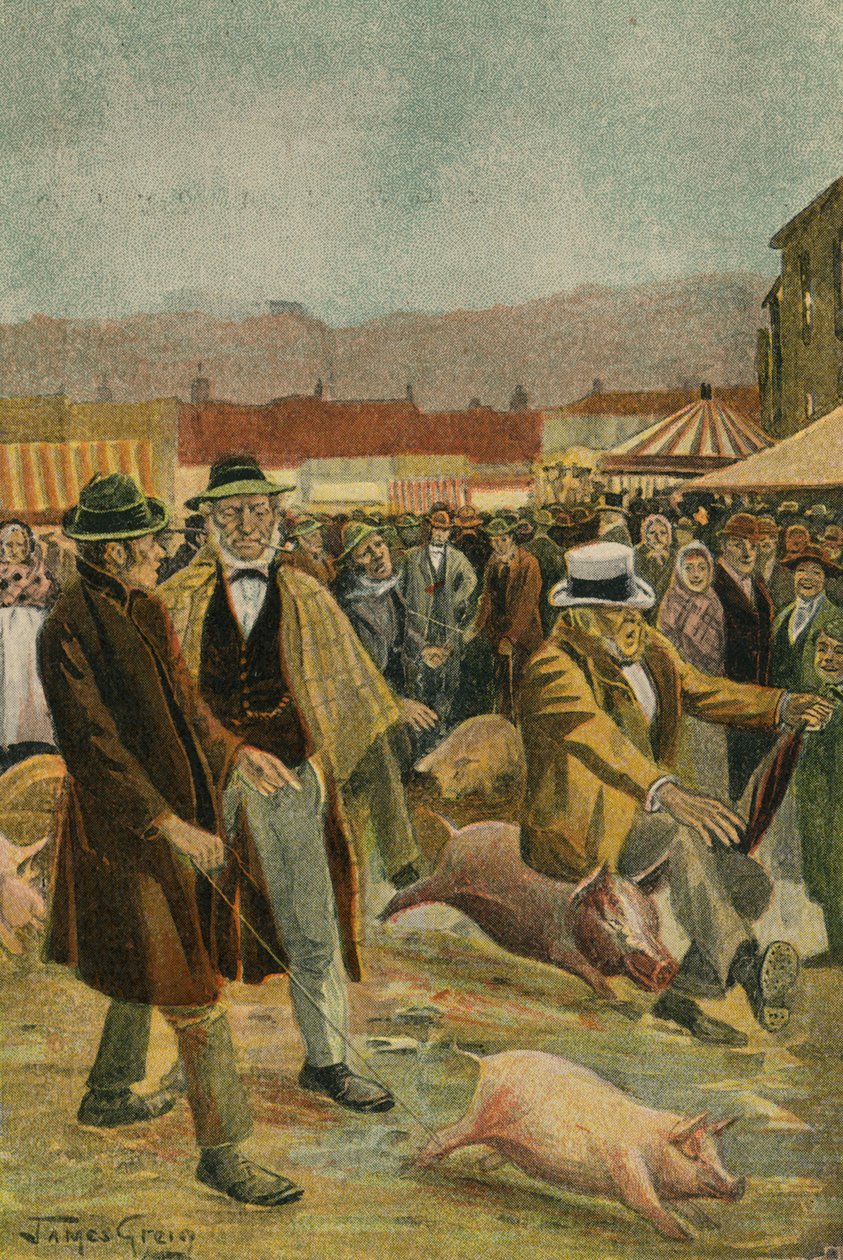 An Irish Pig Fair by James McGavin Greig