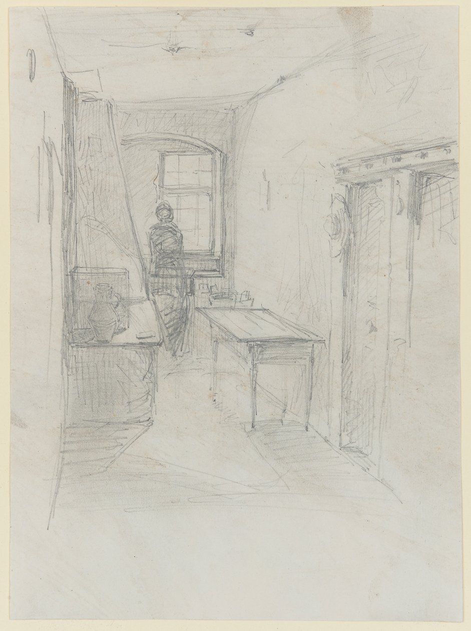 A Kitchen at Lutzelbourg by James Abbott McNeill Whistler