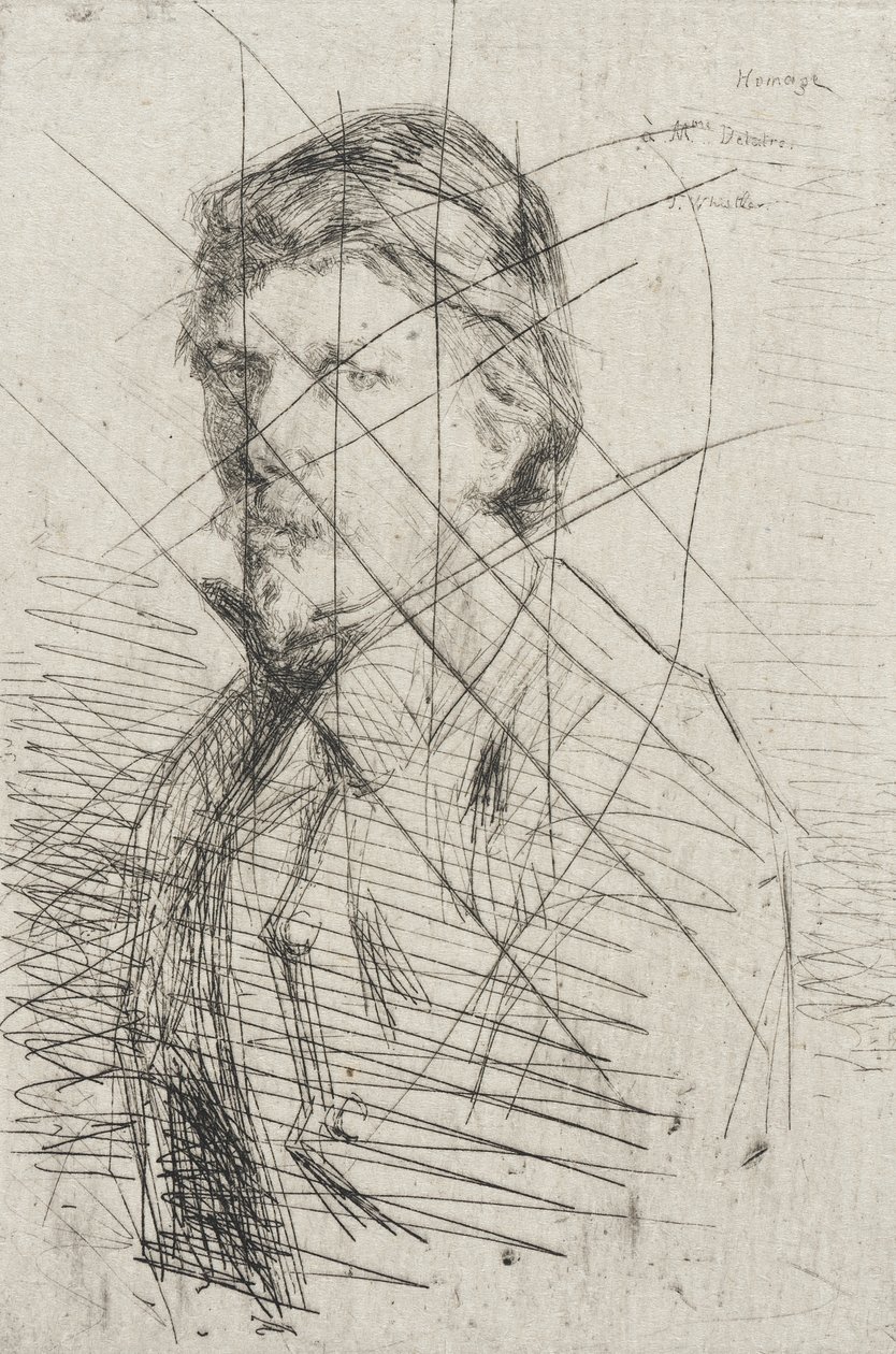 August Delatre by James McNeill Whistler