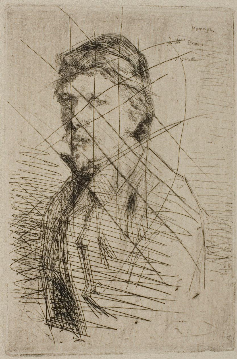 Auguste Delâtre, Printer by James McNeill Whistler
