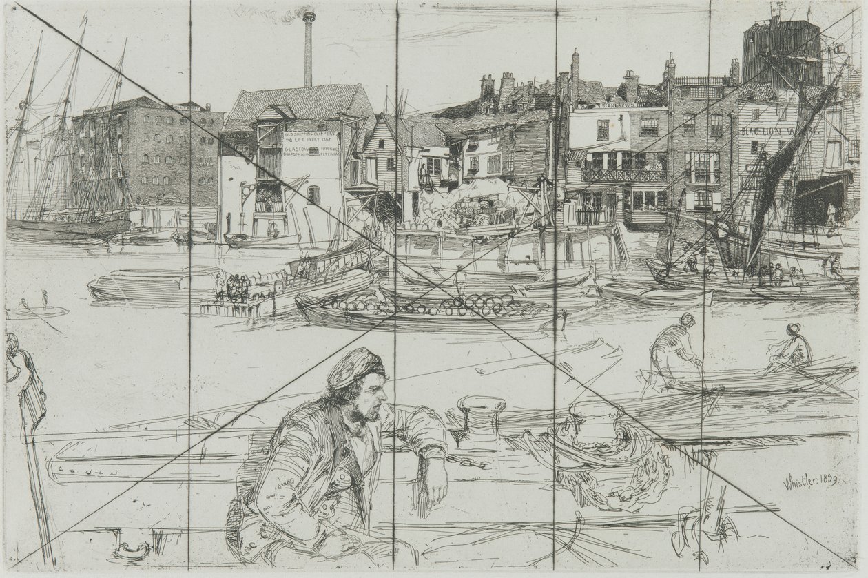 Black Lion Wharf by James Abbott McNeill Whistler