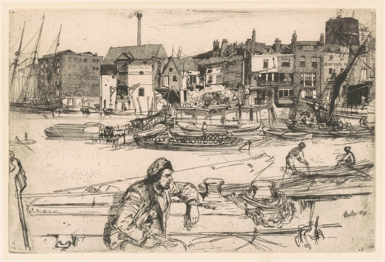 Black Lion Wharf by James Abbott McNeill Whistler