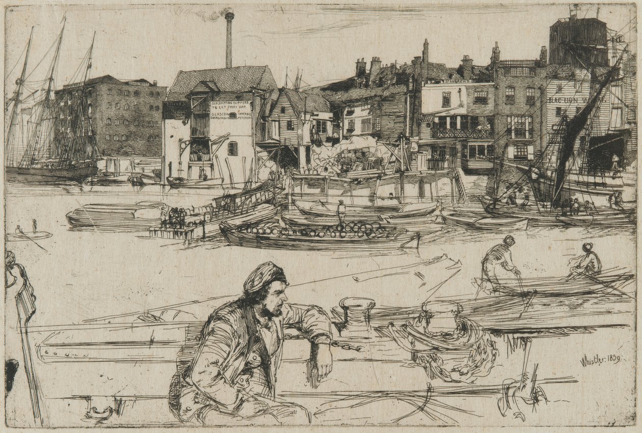 Black Lion Wharf by James Abbott McNeill Whistler