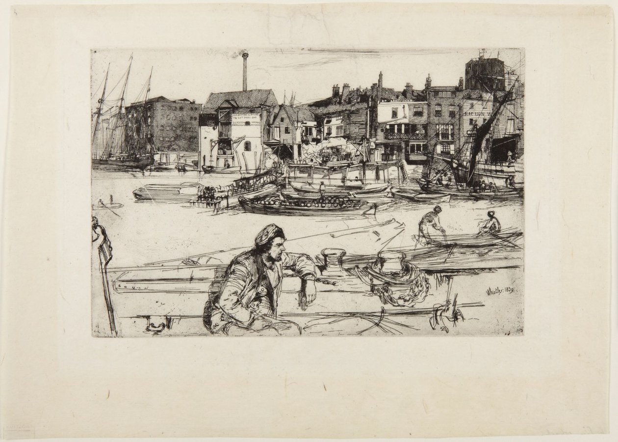 Black Lion Wharf by James McNeill Whistler