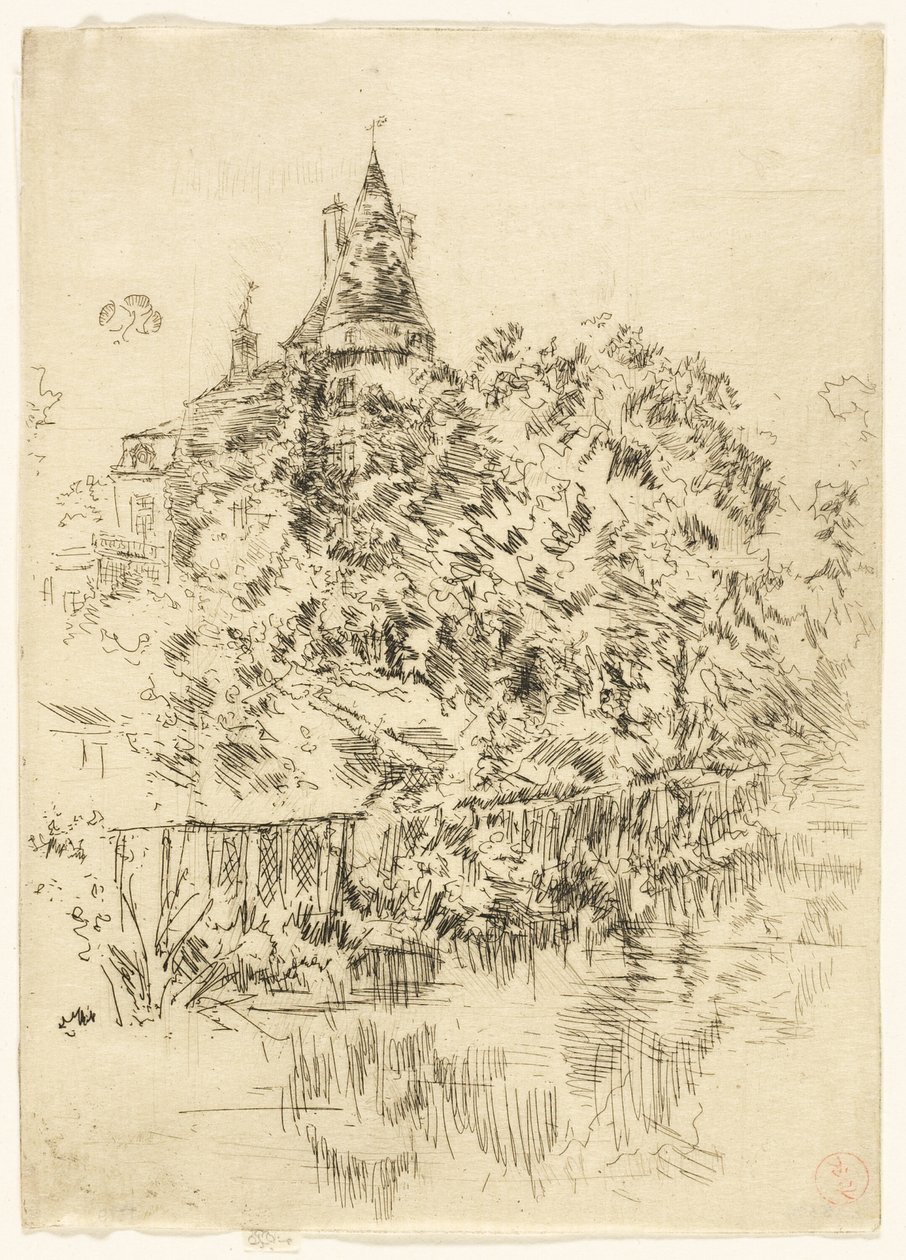 Château de Verneuil, Touraine by James Abbott McNeill Whistler