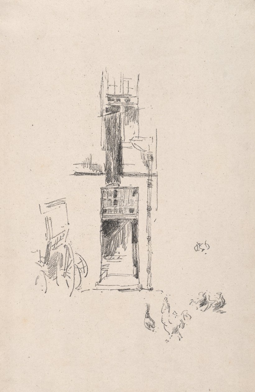 Cocks and Hens, Hotel Colbert by James McNeill Whistler
