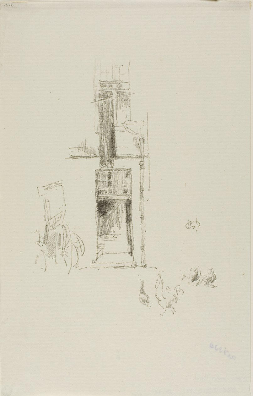 Cocks and Hens, Hôtel Colbert by James Abbott McNeill Whistler
