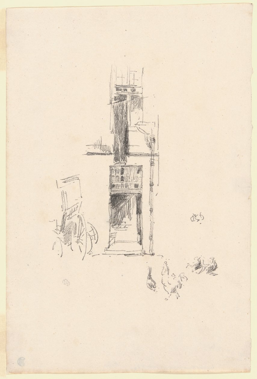 Cocks and Hens, Hôtel Colbert by James Abbott McNeill Whistler