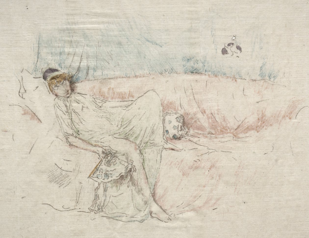 Draped Figure Reclining by James McNeill Whistler