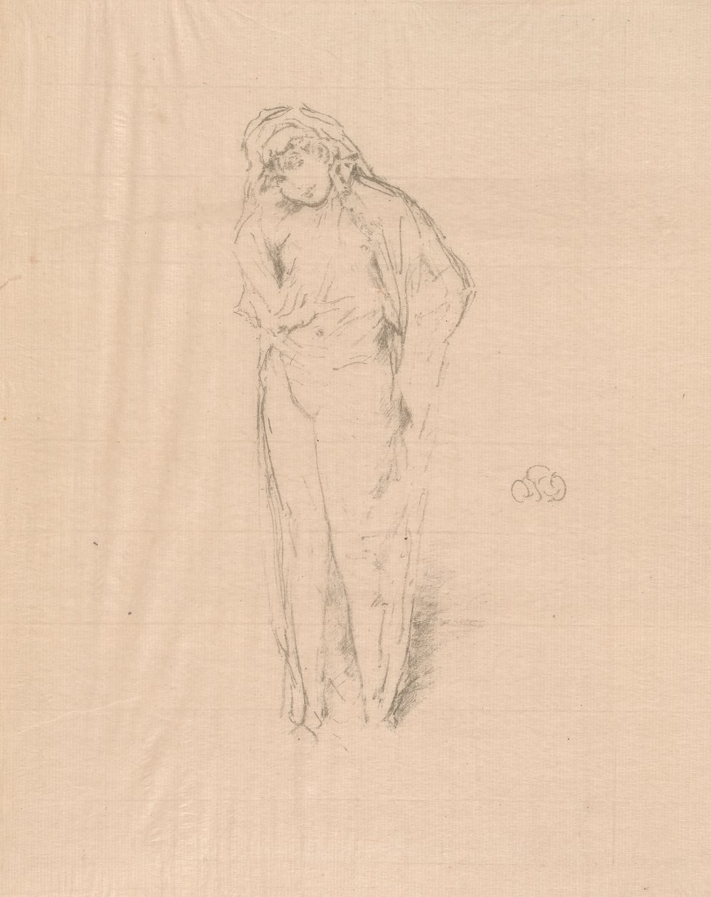 Draped Figure, Standing by James Abbott McNeill Whistler