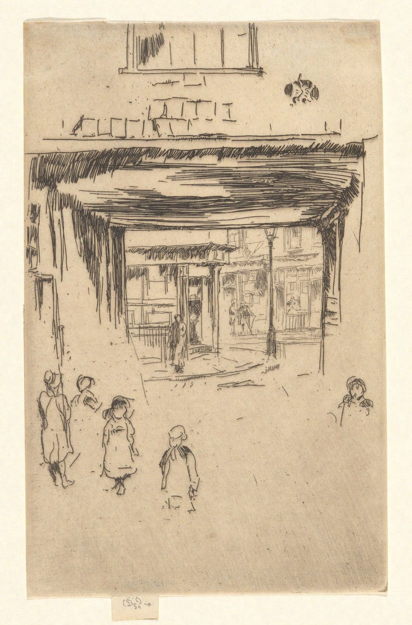 Drury Lane, from the Second Venice Set (A Set of Twenty-six Etchings) by James McNeill Whistler
