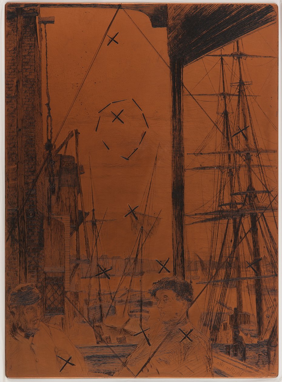 Etching Plate: Rotherhithe by James Abbott McNeill Whistler