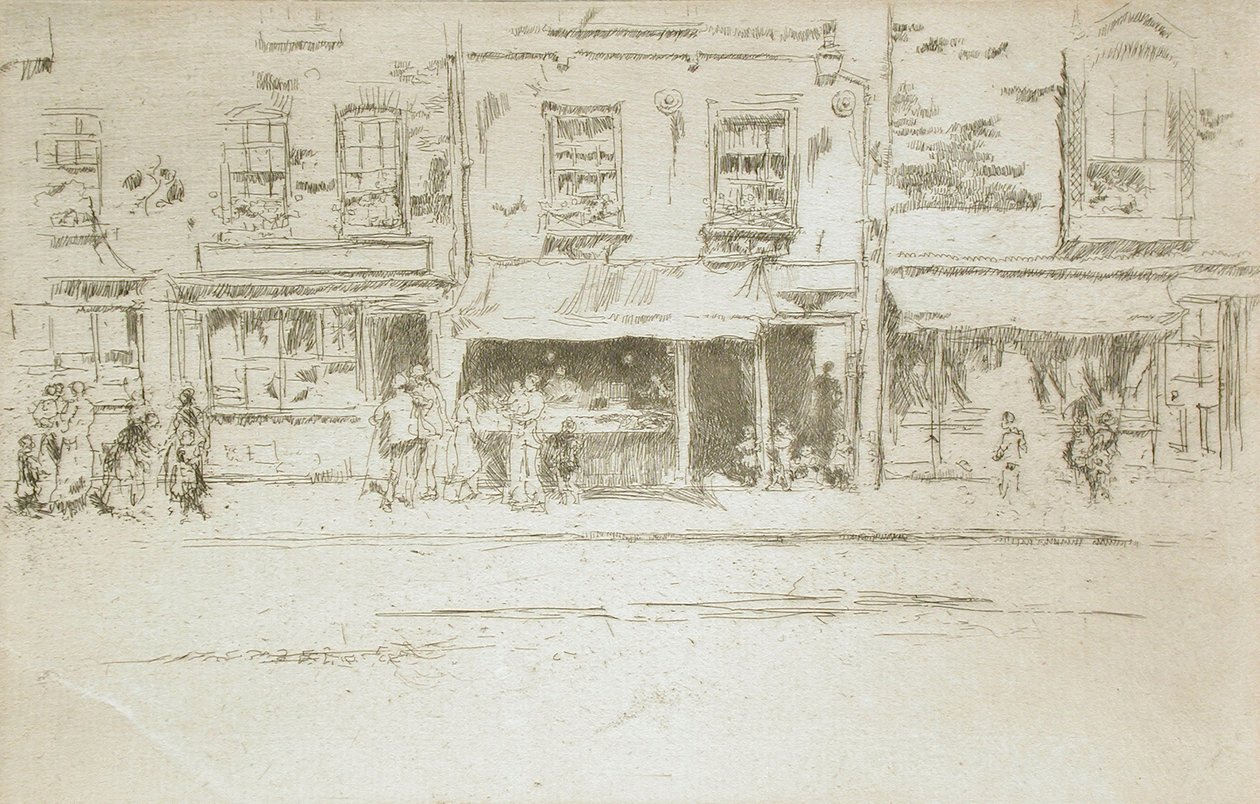 Fish Shop, Chelsea by James McNeill Whistler