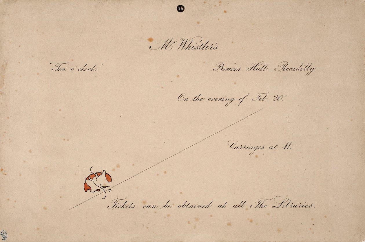 Invitation to Mr. Whistler