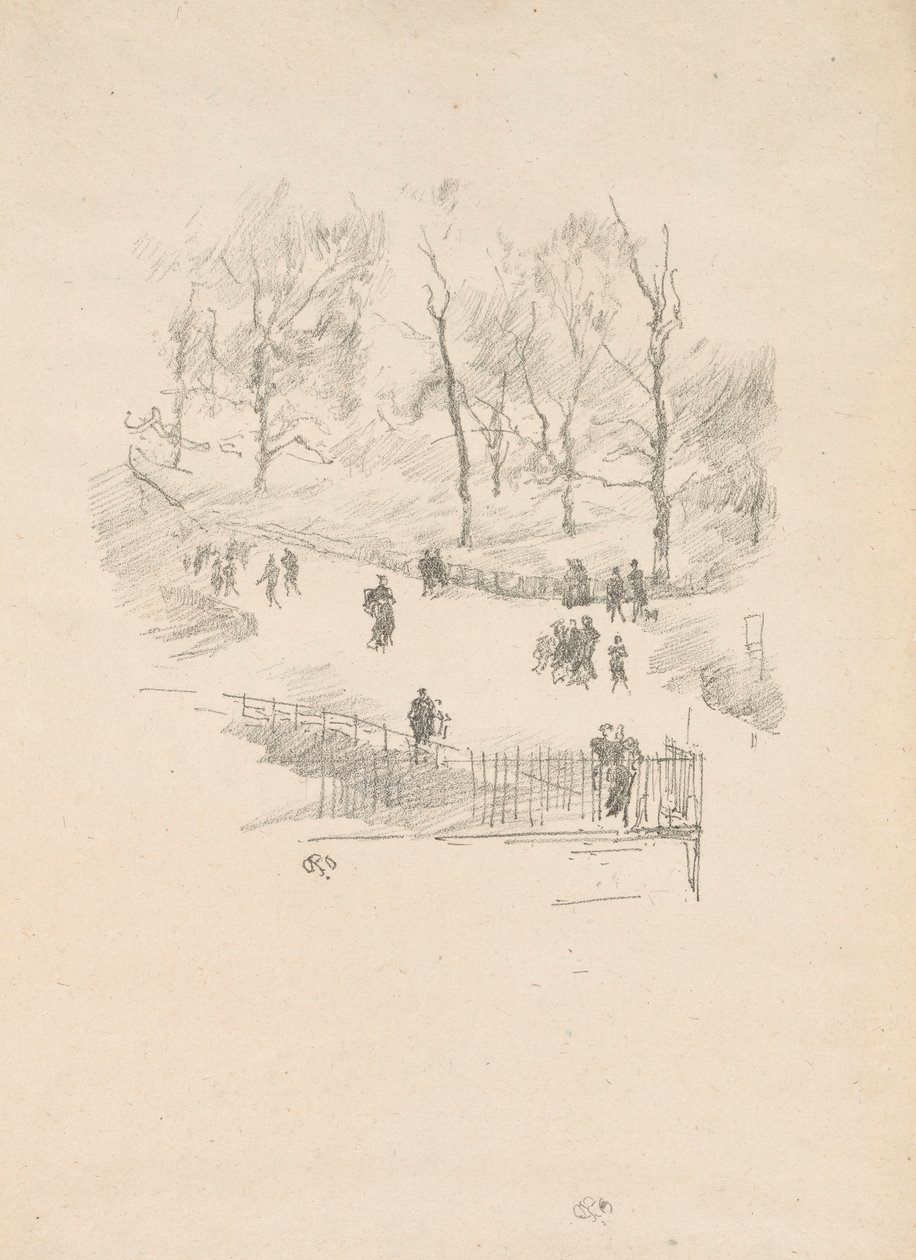 Kensington Gardens by James Abbott McNeill Whistler