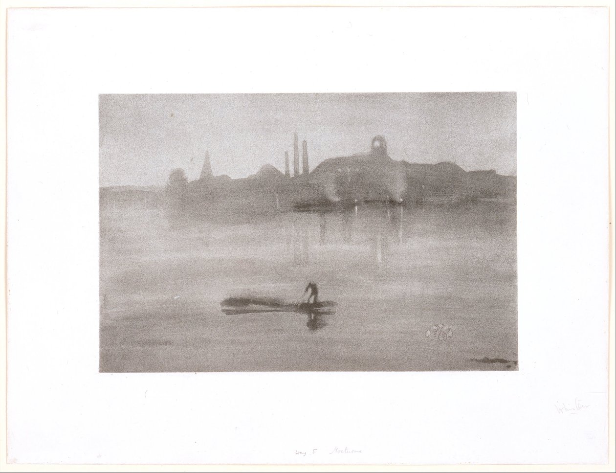 Nocturne: The River at Battersea by James McNeill Whistler