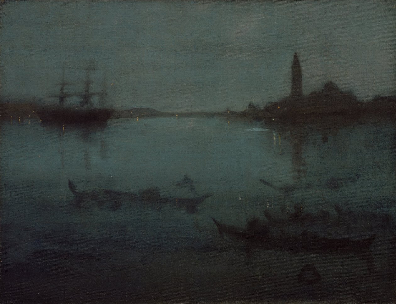 Nocturne in Blue and Silver: The Lagoon, Venice by James McNeill Whistler