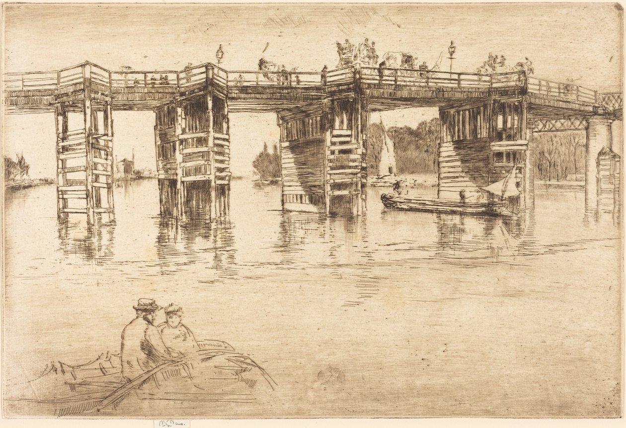 Old Putney Bridge by James McNeill Whistler