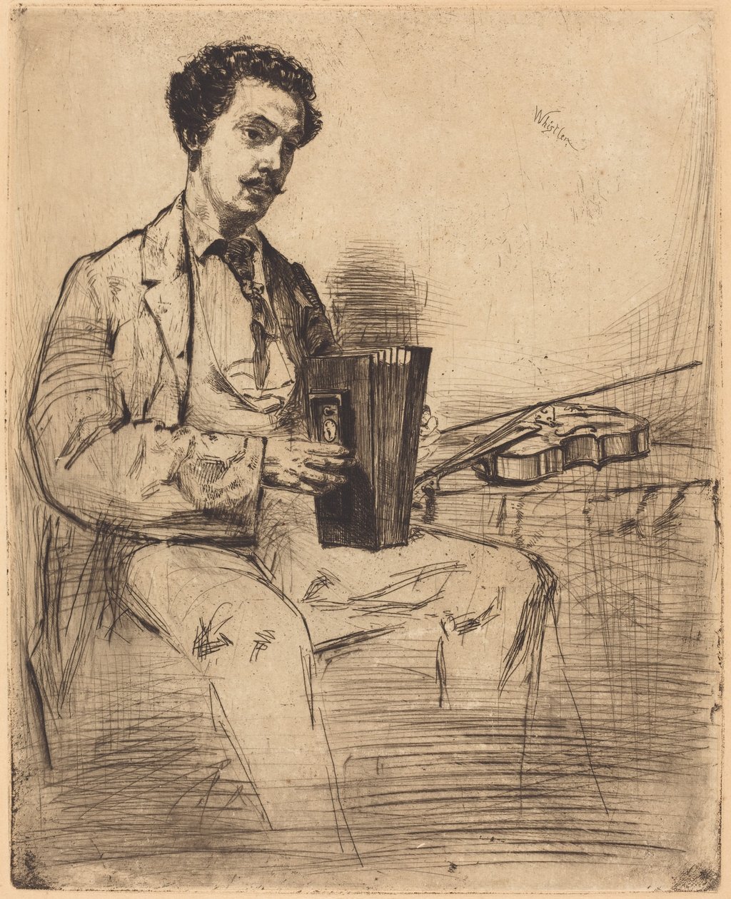 Ross Winans by James McNeill Whistler