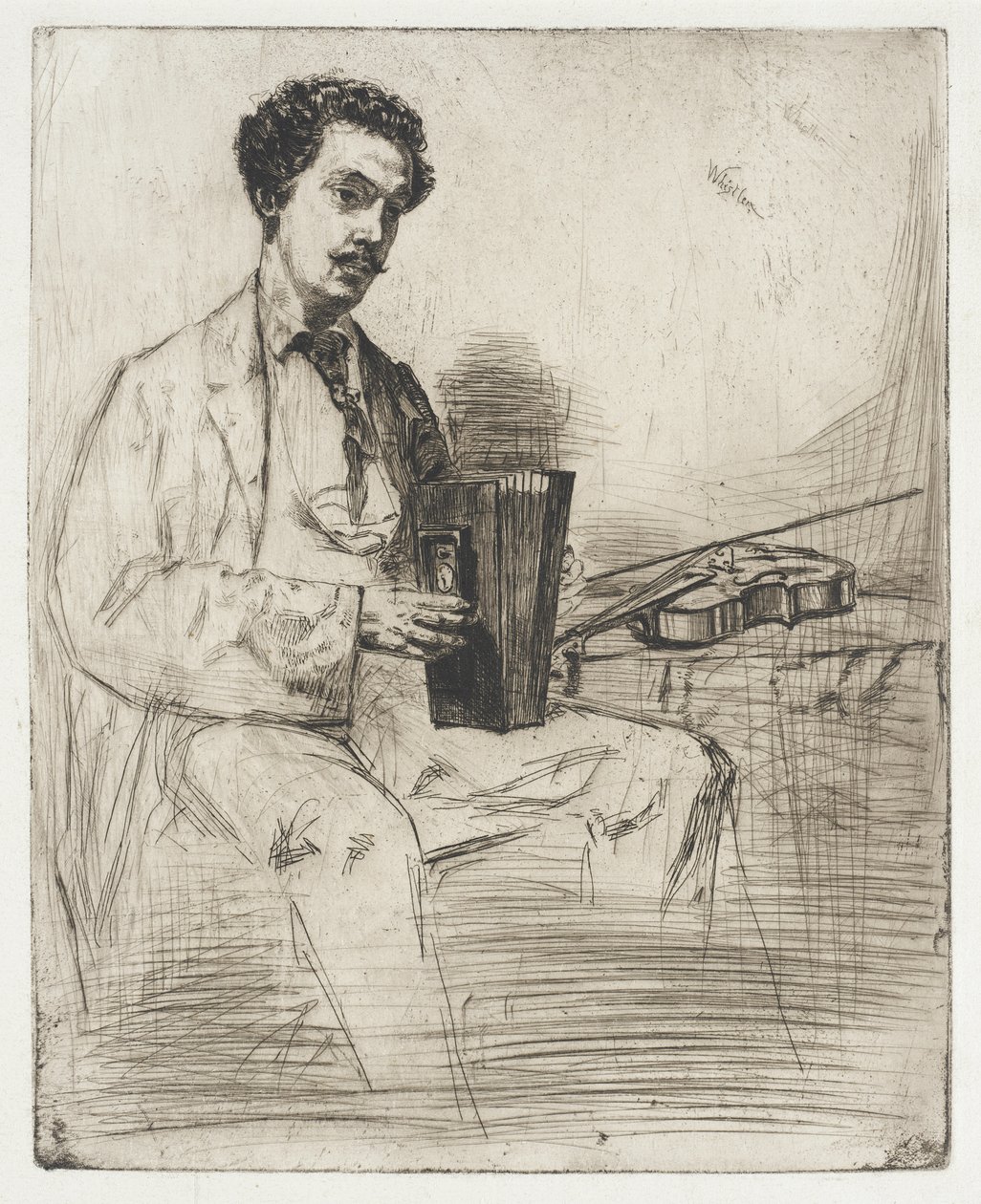 Ross Winans by James McNeill Whistler