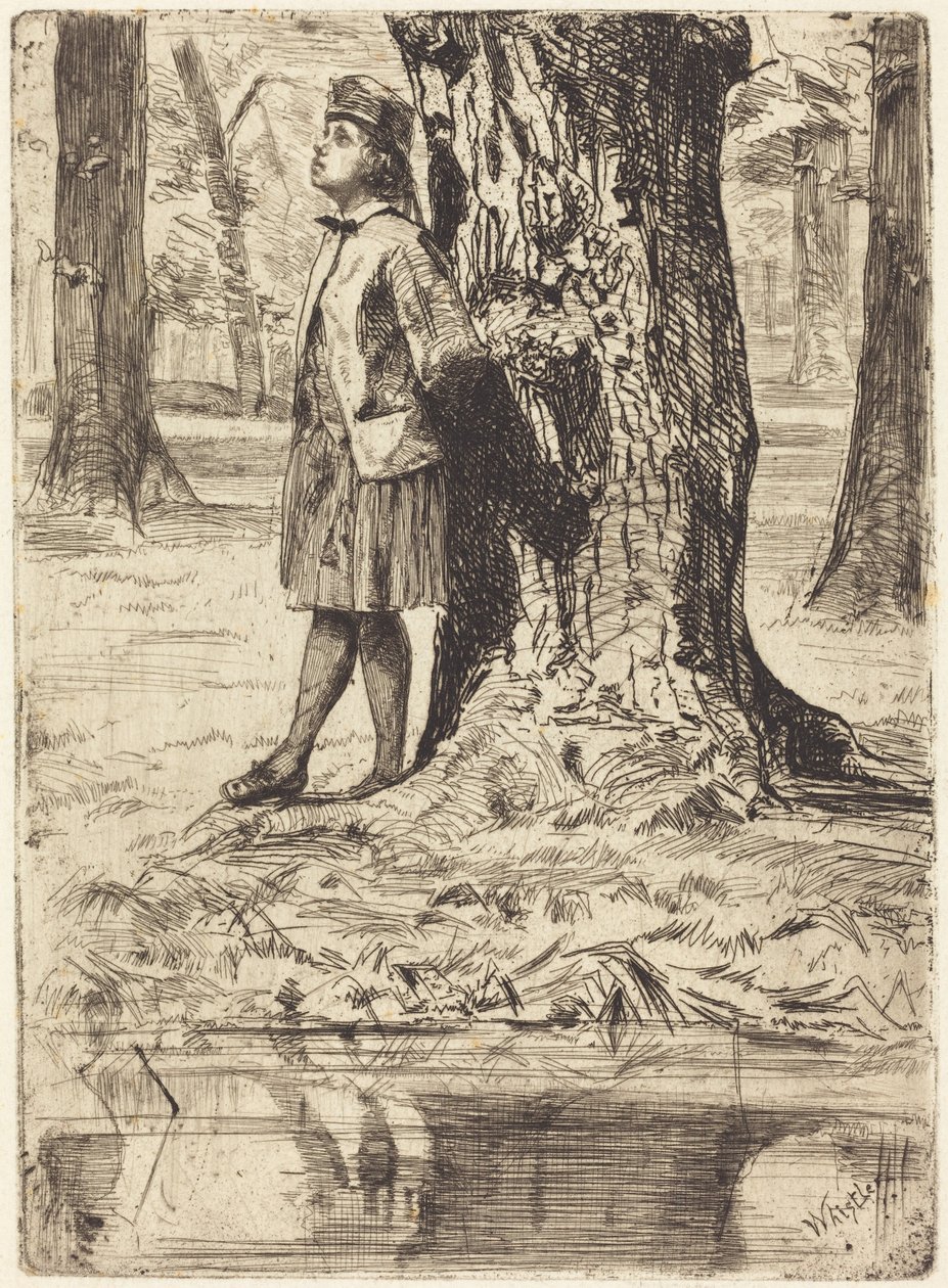 Seymour Standing under a Tree by James McNeill Whistler