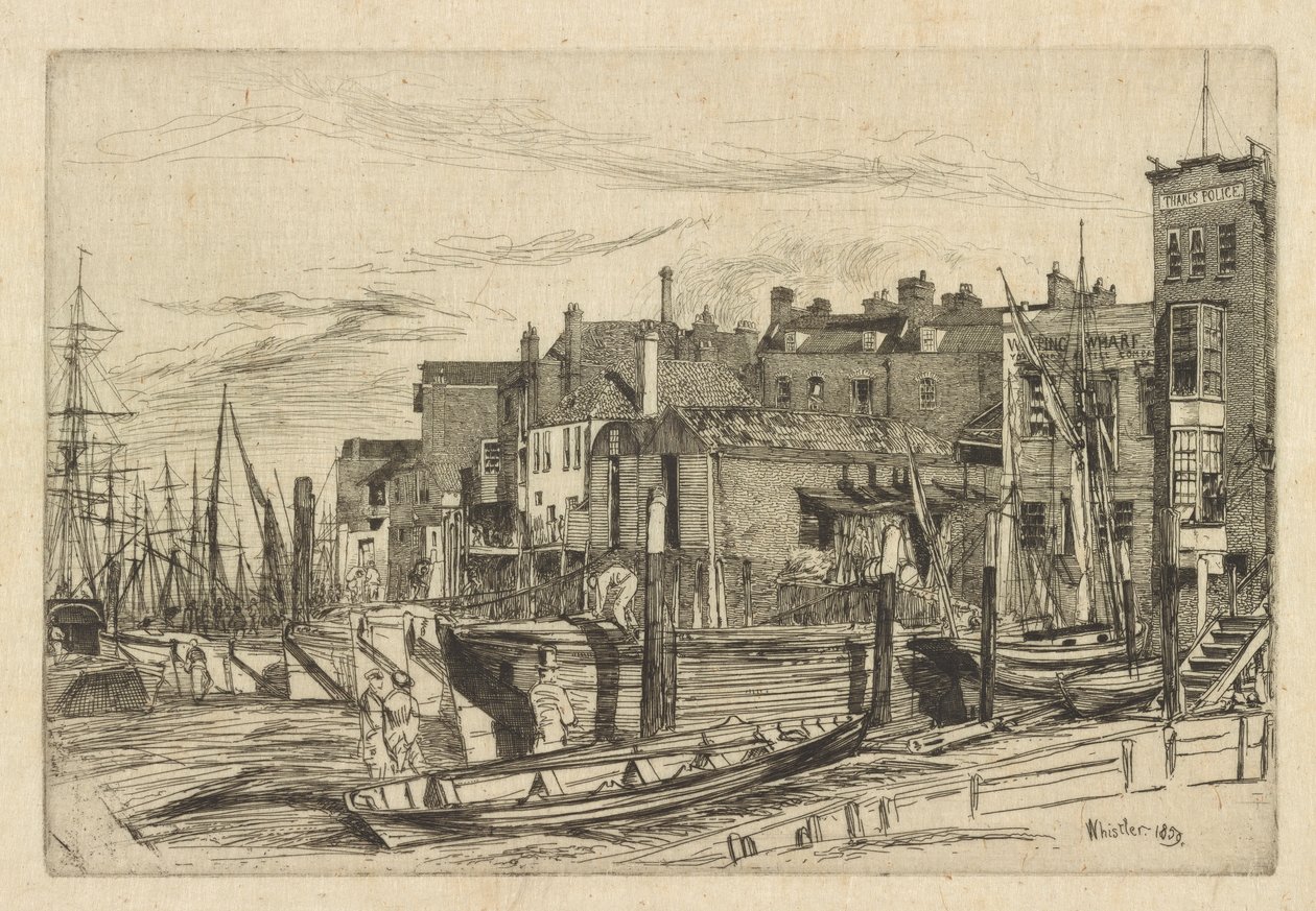 Thames Police by James Abbott McNeill Whistler