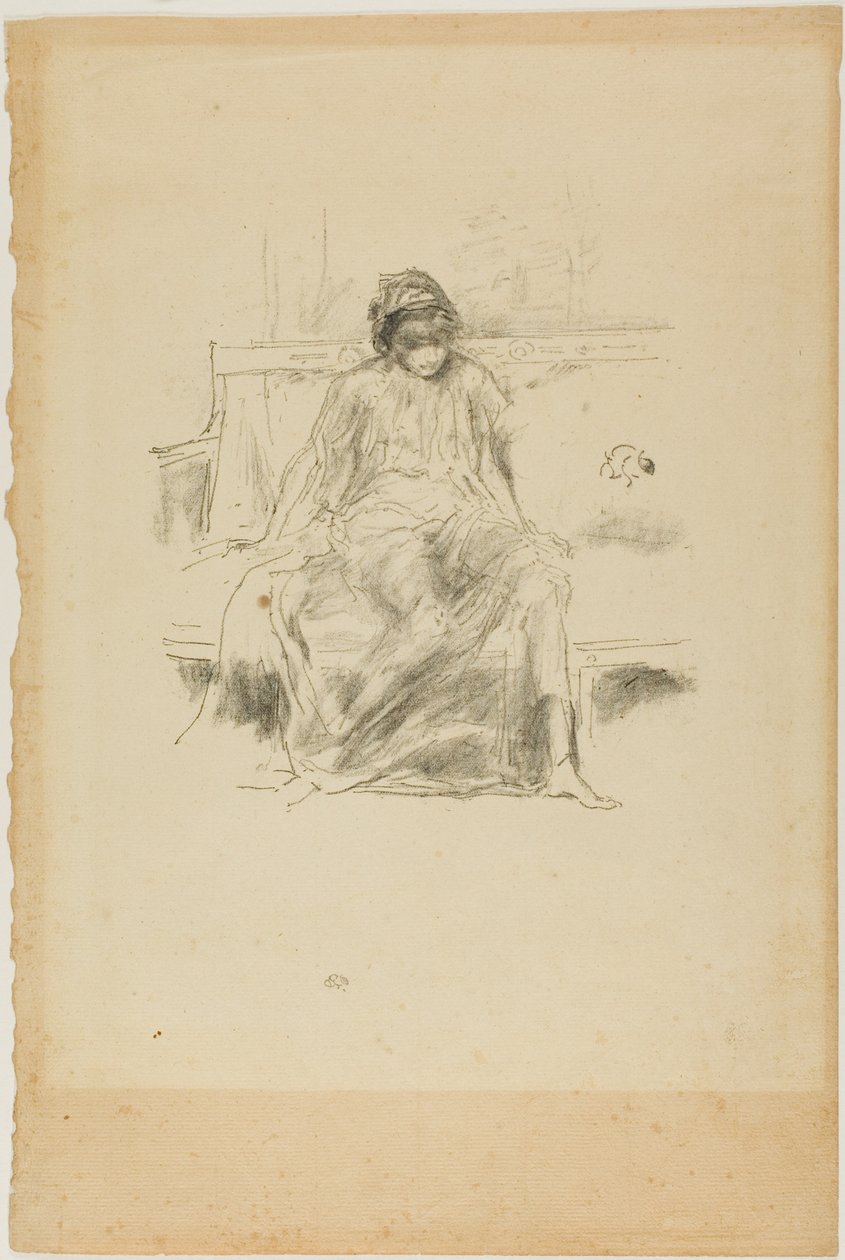 The Draped Figure, Seated by James Abbott McNeill Whistler