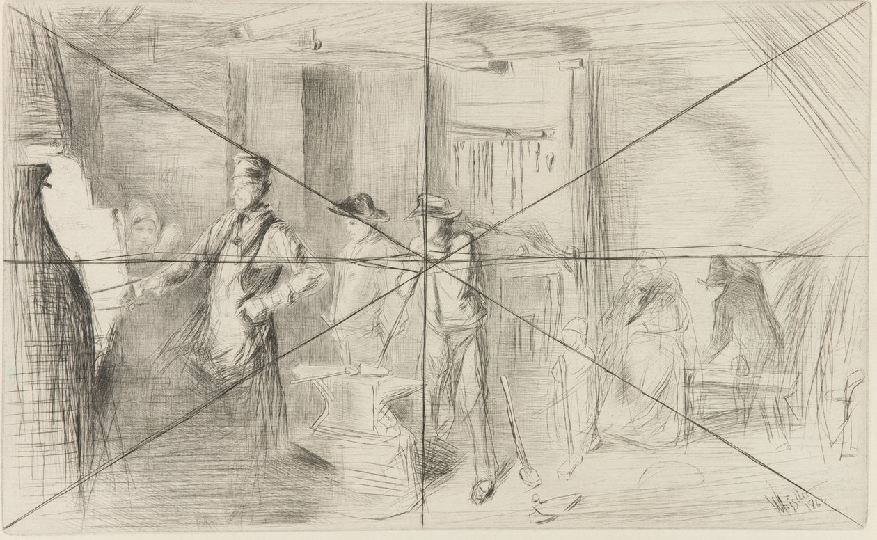 The Forge by James Abbott McNeill Whistler