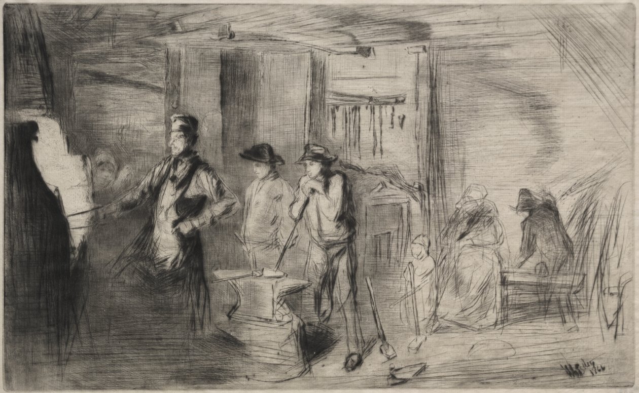 The Forge by James McNeill Whistler