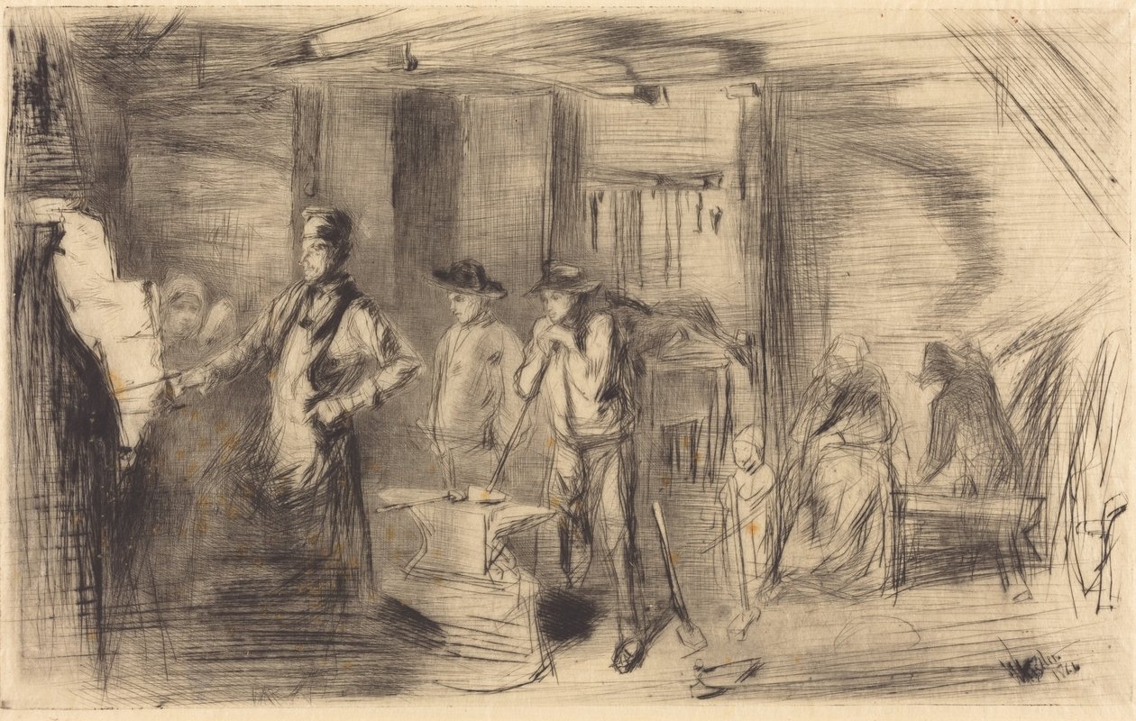 The Forge by James McNeill Whistler