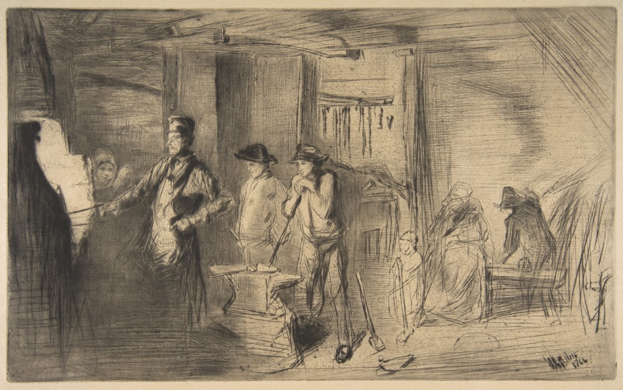 The Forge by James McNeill Whistler