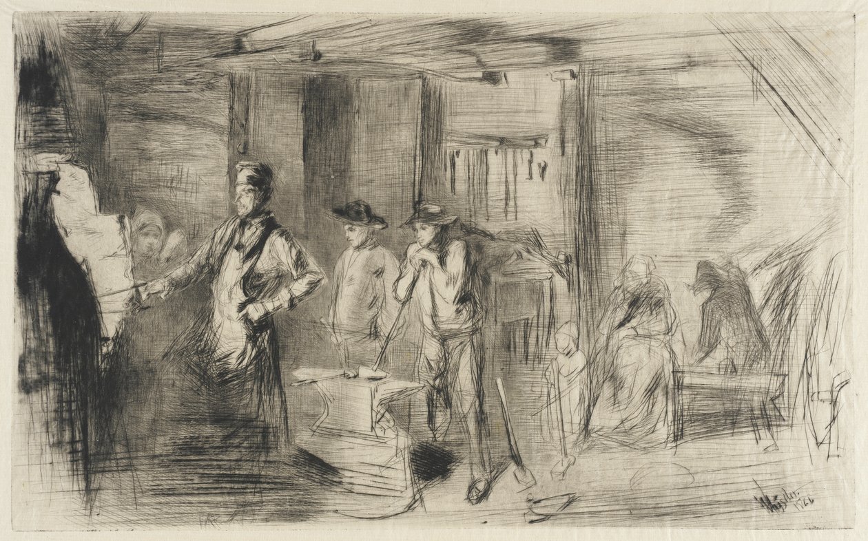 The Forge by James McNeill Whistler