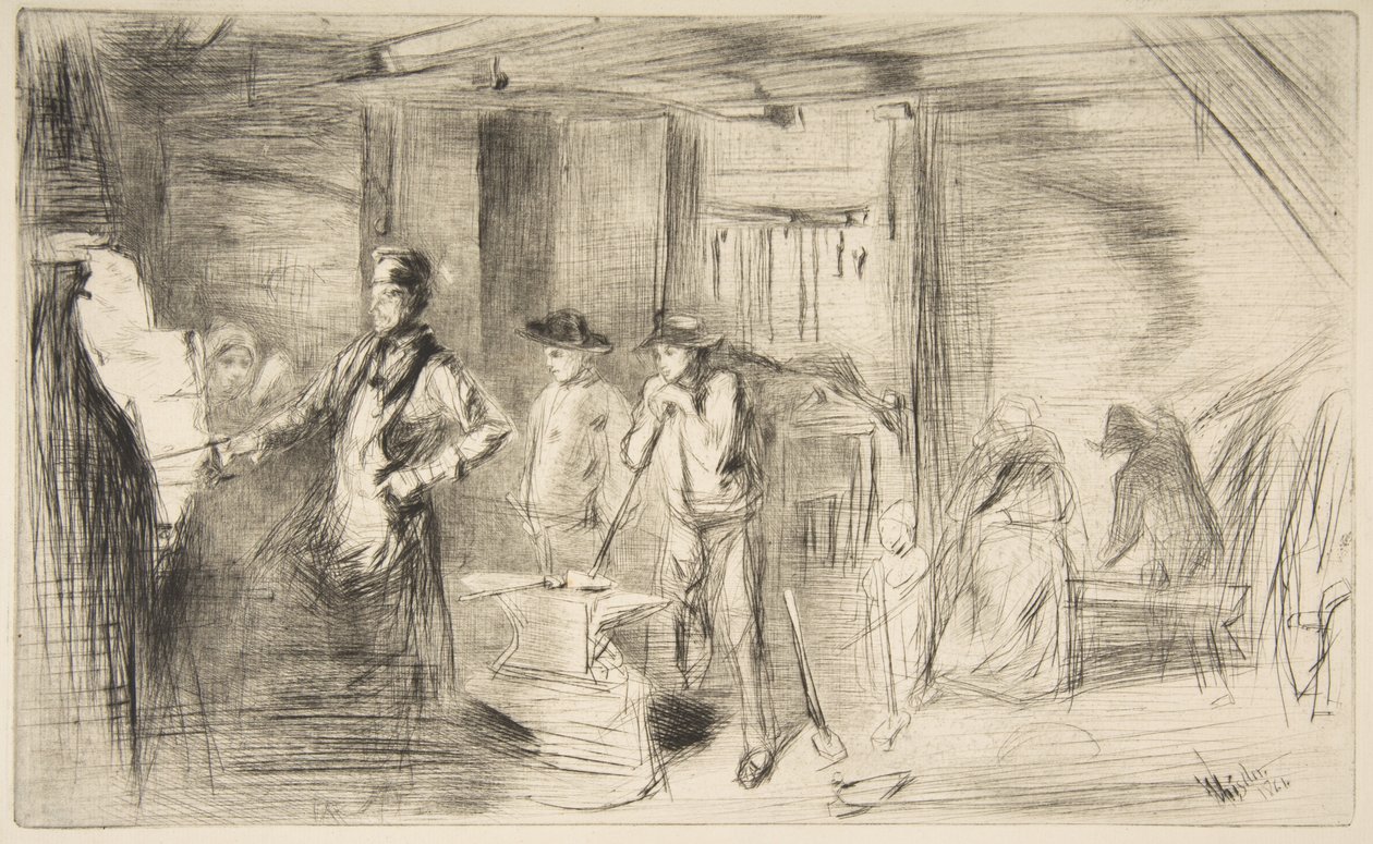 The Forge by James McNeill Whistler