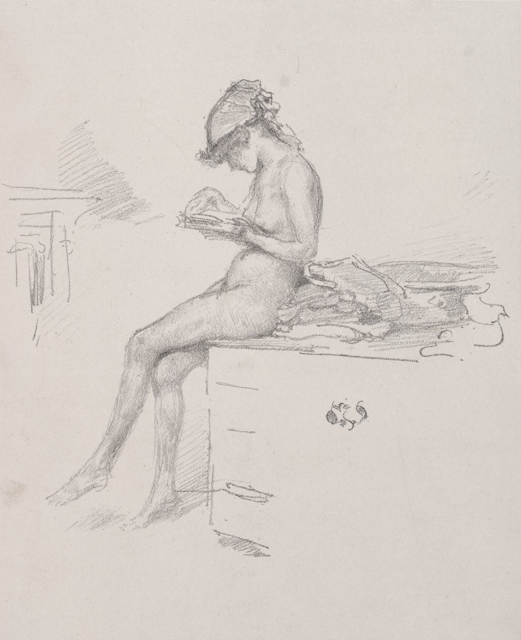 The Little Nude Model Reading by James McNeill Whistler