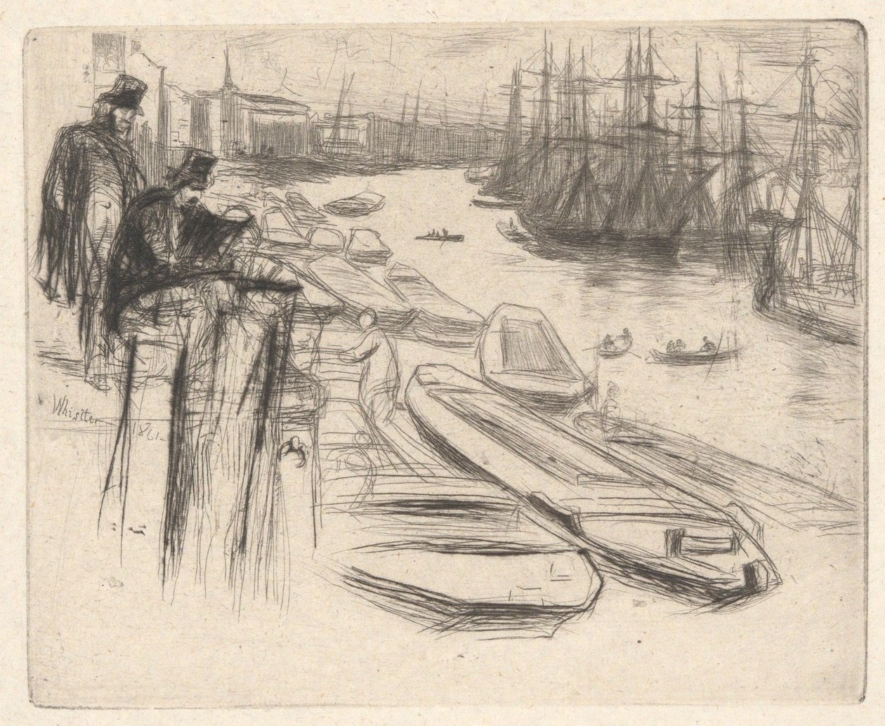 The Little Pool, from the Thames Set (A Series of Sixteen Etchings of Scenes on the Thames and Other Subjects) by James McNeill Whistler