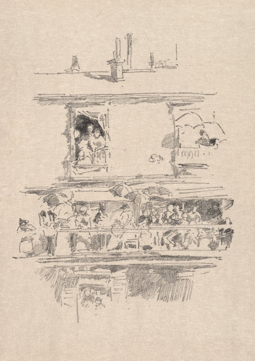 The Long Balcony by James McNeill Whistler
