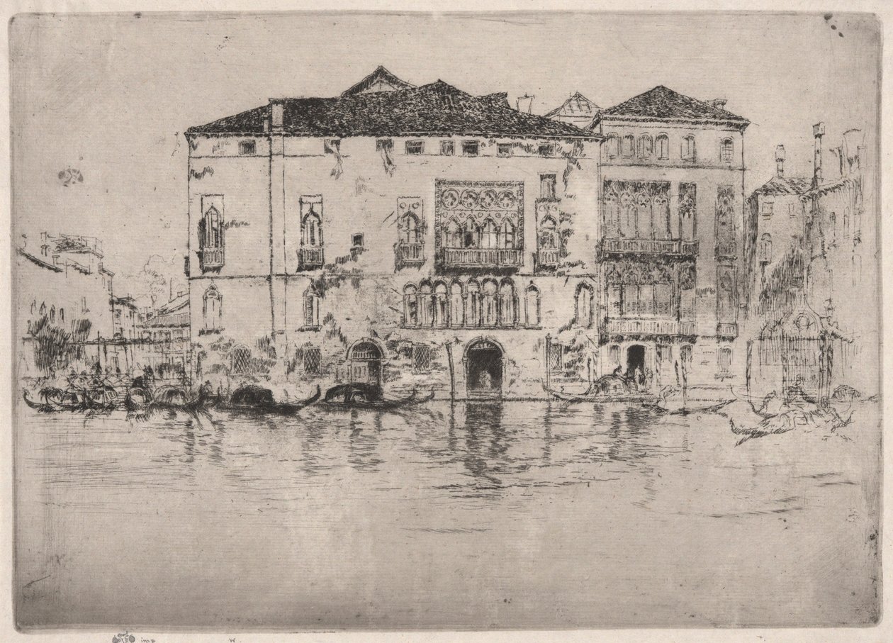 The Palaces (from the First Venice Set) by James Abbott McNeill Whistler