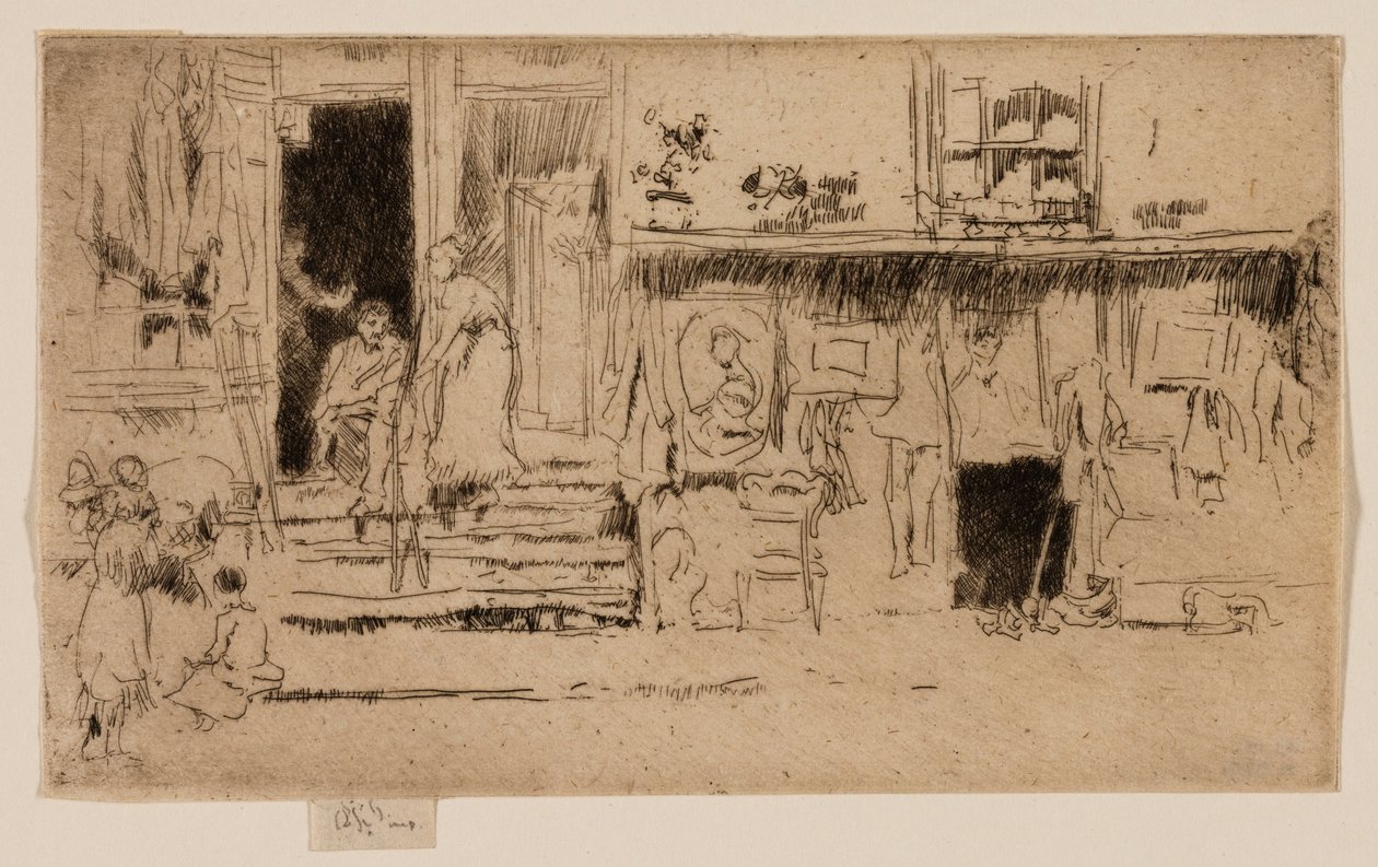 The Rag Shop, Milman's Row by James McNeill Whistler