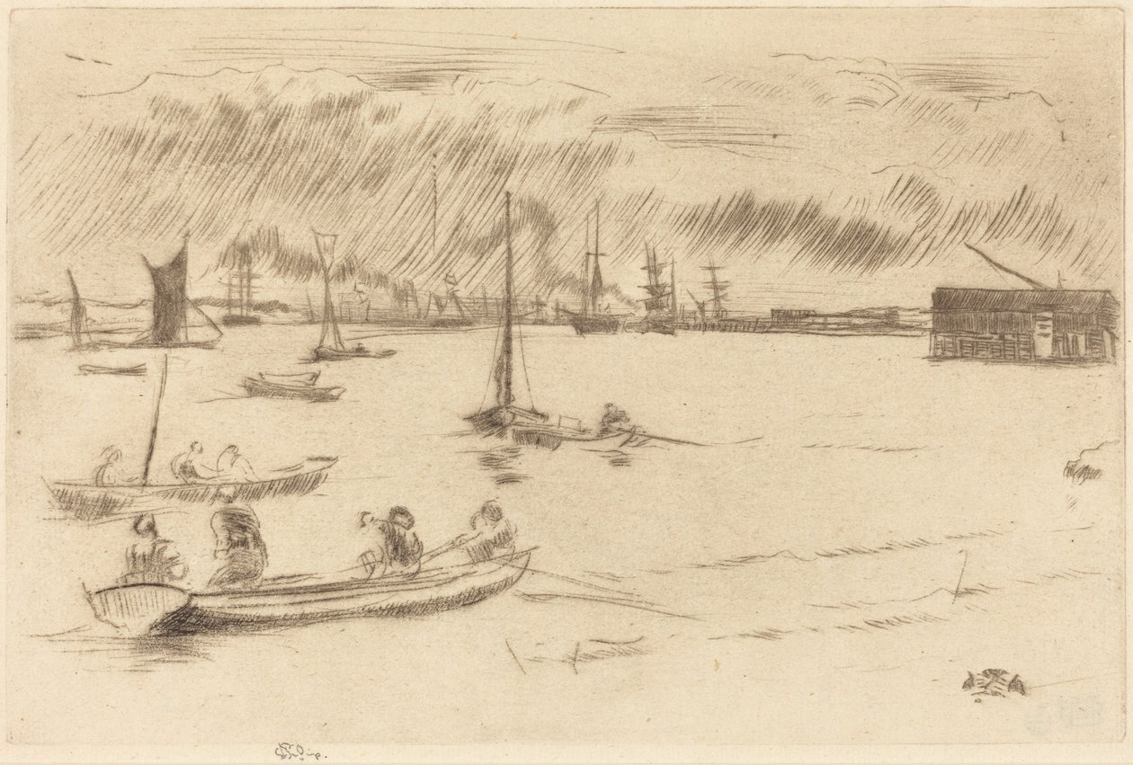 The Thames Towards Erith by James McNeill Whistler