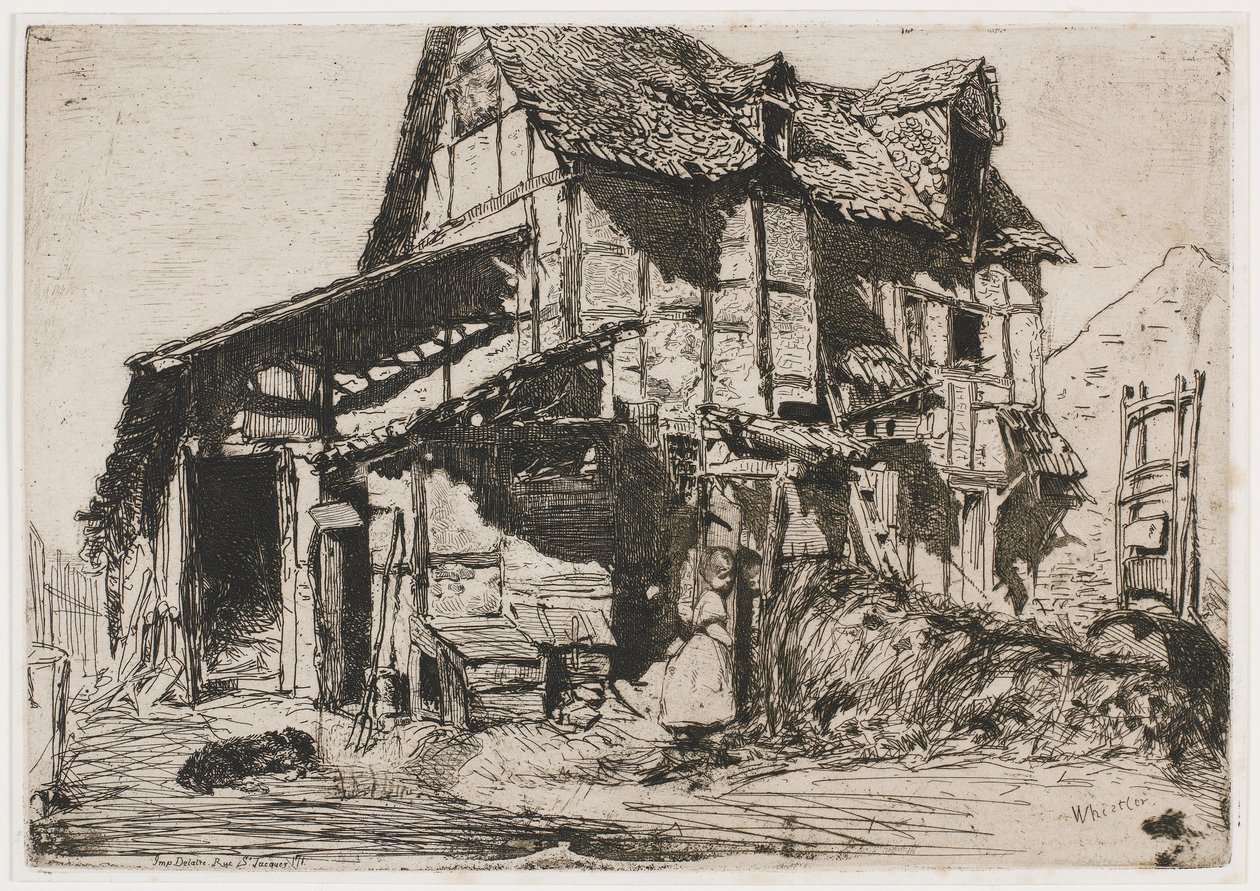 The Unsafe Tenement (The French Set) by James Abbott McNeill Whistler