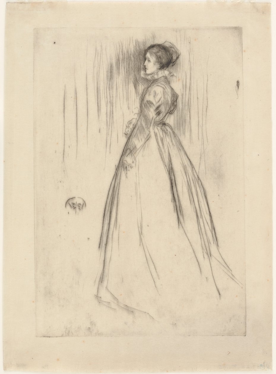 The Velvet Dress (Mrs. Leyland) by James Abbott McNeill Whistler