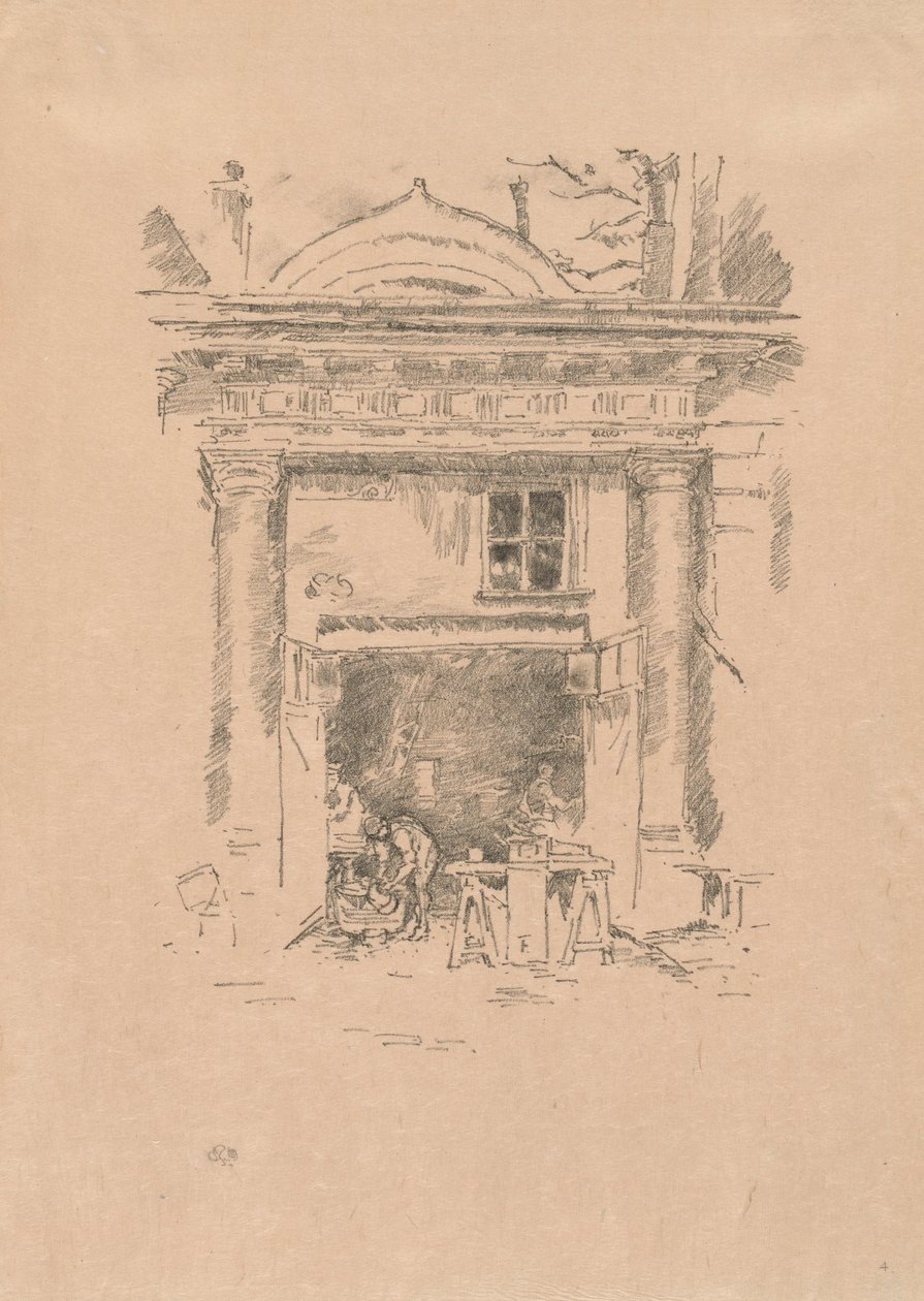The Whitesmiths, Impasse des Carmélites by James McNeill Whistler