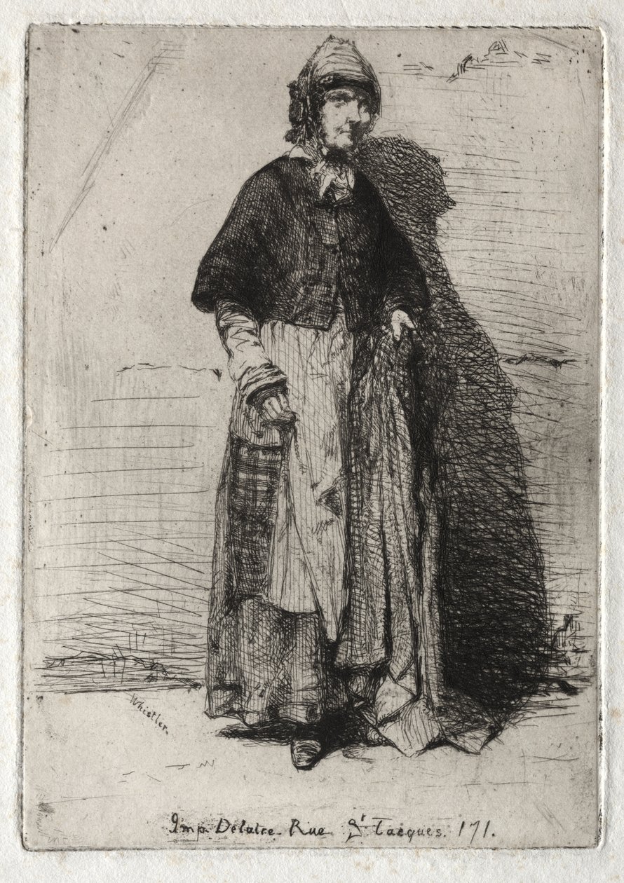 Twelve Etchings from Nature: La Mère Gérard by James McNeill Whistler