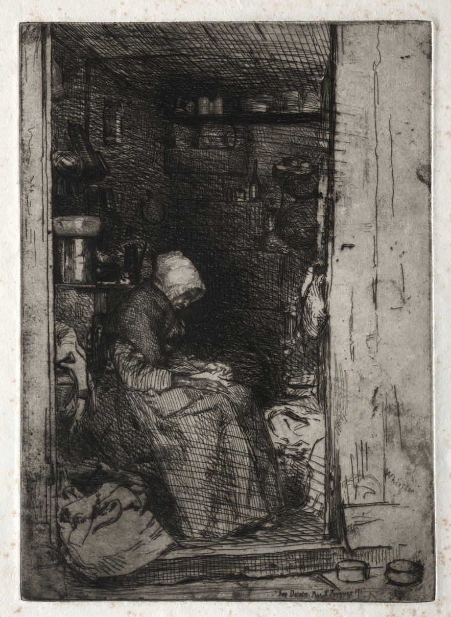 Twelve Etchings from Nature: The Vigil of the Rags by James McNeill Whistler